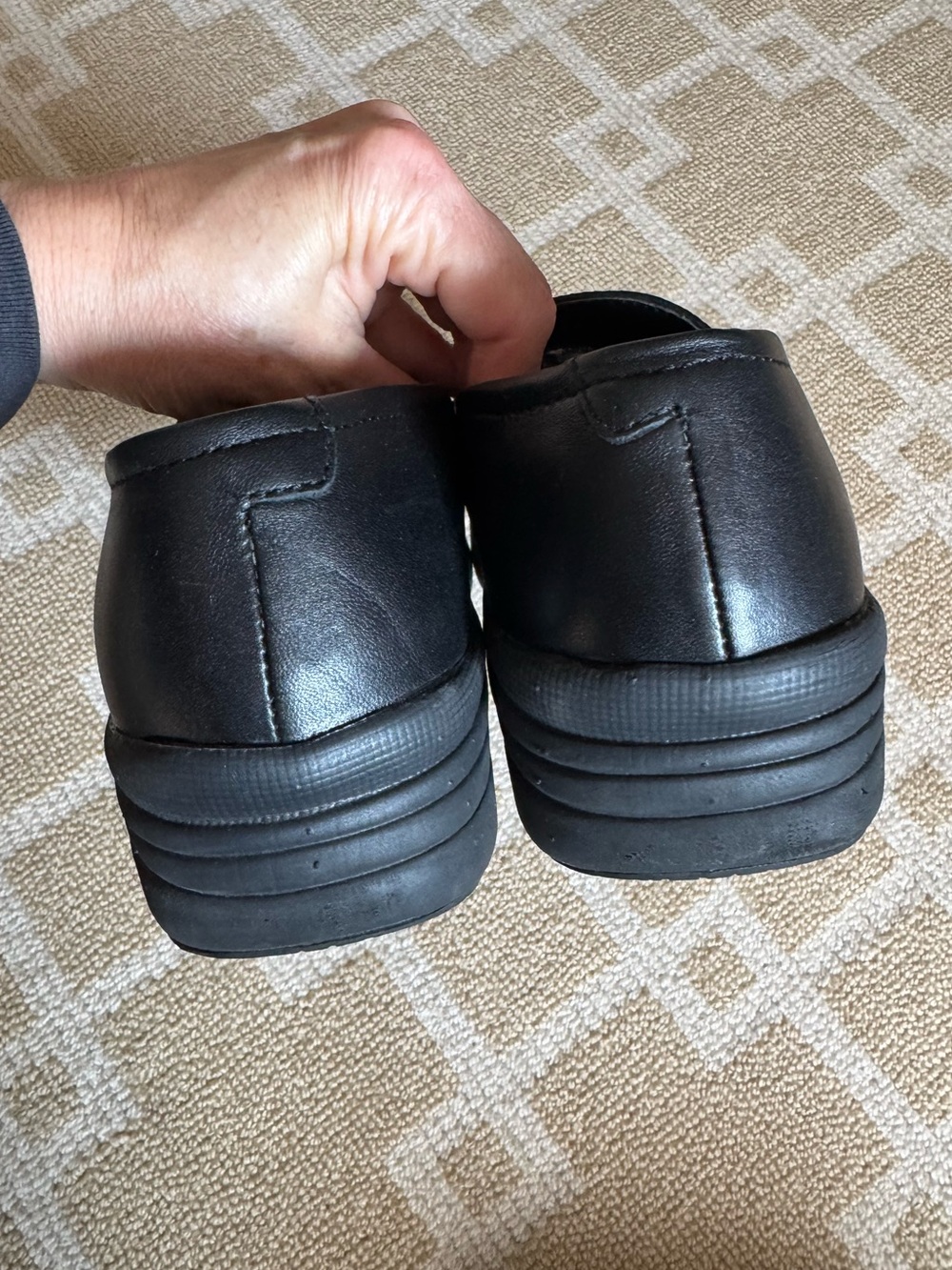 Rockport Works Leather Slip Resistant Work Clogs Utility Shoes Black Size 8.5 - Picture 7 of 11